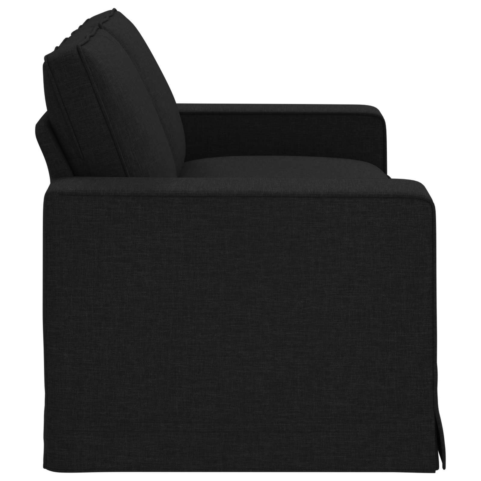 vidaXL Sofa Czarny 182 x 80 x 82 cm tkanina