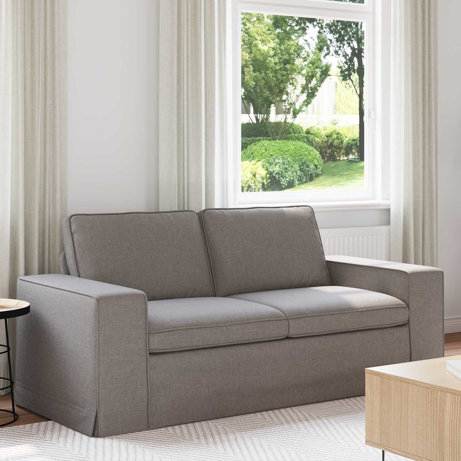 vidaXL Sofa Ciemnoszary 182 x 80 x 82 cm tkanina