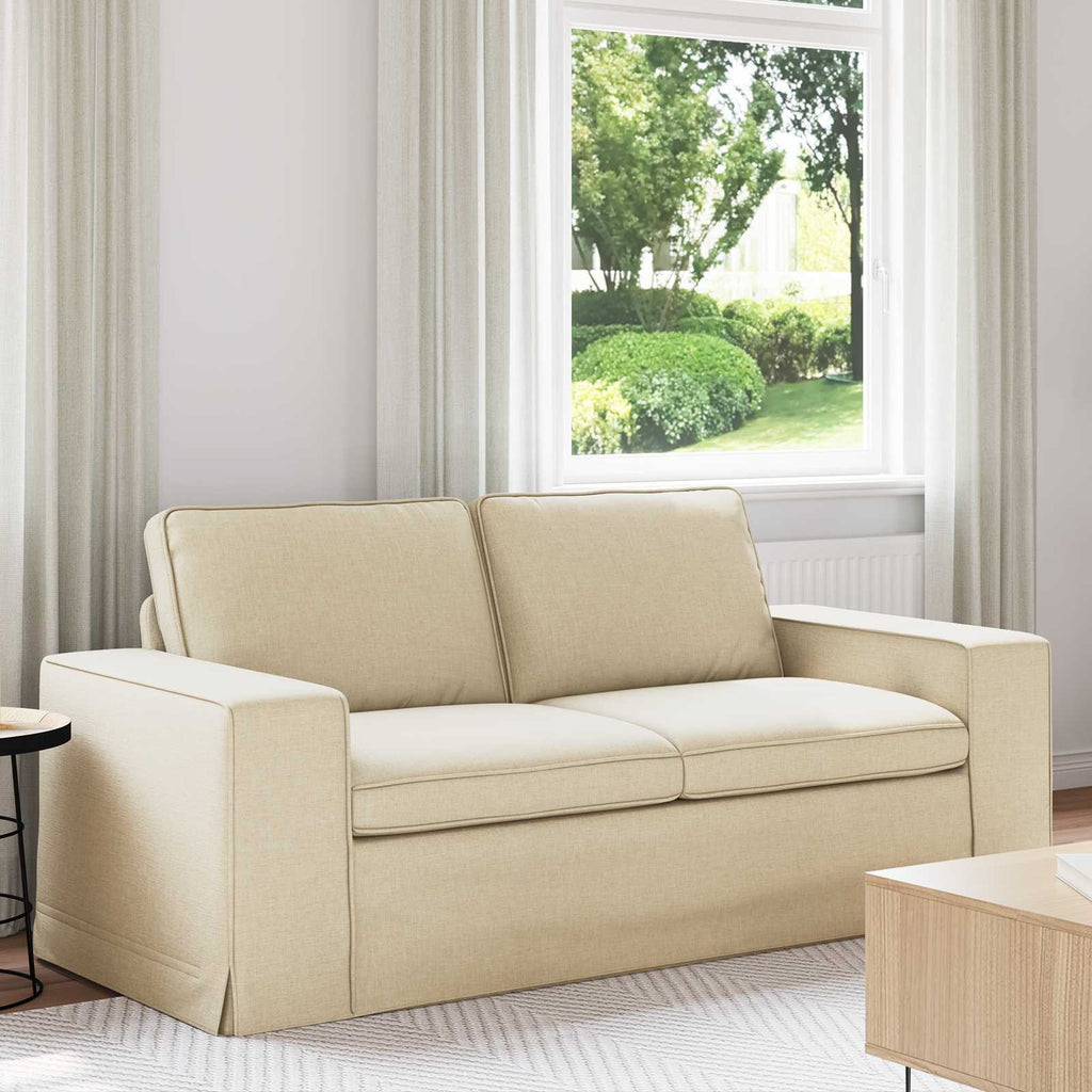 vidaXL Sofa Kremowy 182 x 80 x 82 cm tkanina