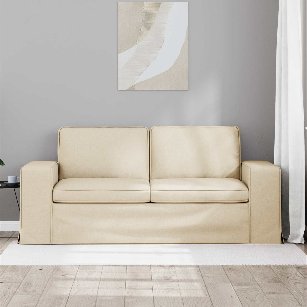 vidaXL Sofa Kremowy 182 x 80 x 82 cm tkanina