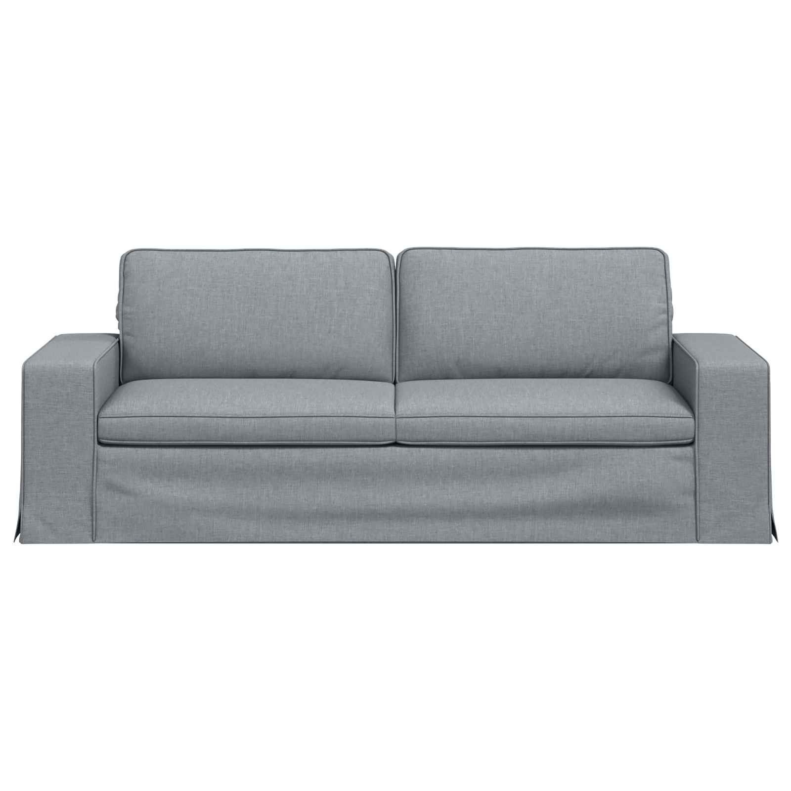 vidaXL Sofa Jasnoszary 222 x 80 x 82 cm tkanina