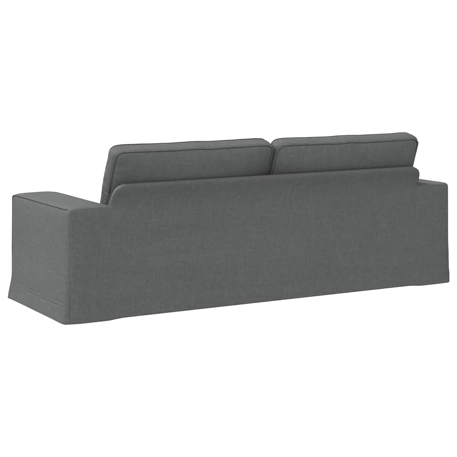 vidaXL Sofa Ciemnoszary 222 x 80 x 82 cm tkanina