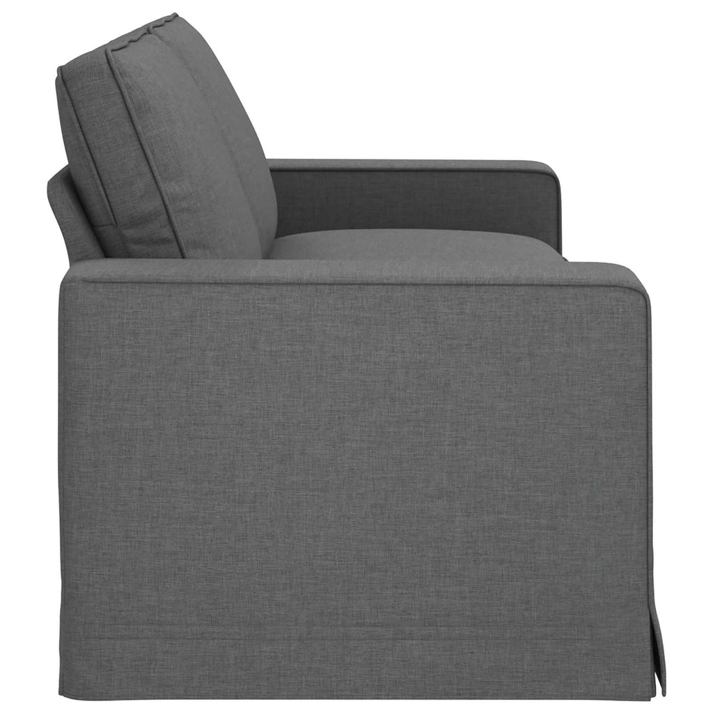 vidaXL Sofa Ciemnoszary 222 x 80 x 82 cm tkanina