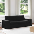 vidaXL Sofa Czarny 222 x 80 x 82 cm tkanina