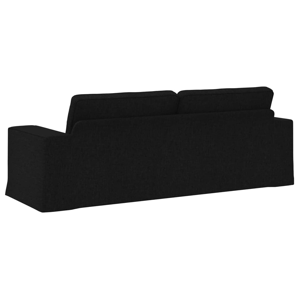 vidaXL Sofa Czarny 222 x 80 x 82 cm tkanina