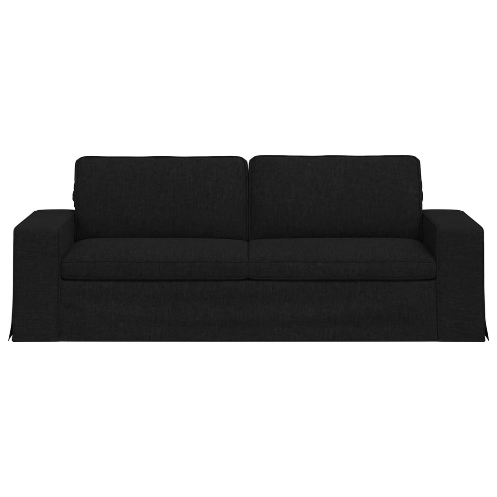 vidaXL Sofa Czarny 222 x 80 x 82 cm tkanina