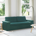 vidaXL Sofa Ciemna zieleń 222 x 80 x 82 cm tkanina