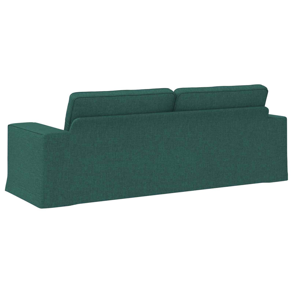 vidaXL Sofa Ciemna zieleń 222 x 80 x 82 cm tkanina
