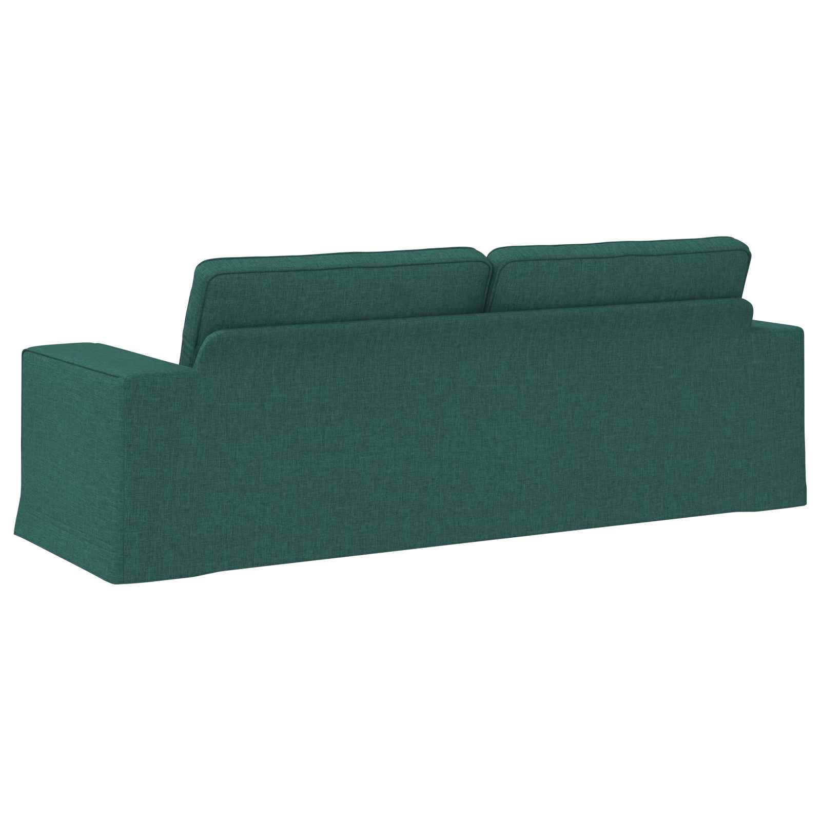 vidaXL Sofa Ciemna zieleń 222 x 80 x 82 cm tkanina