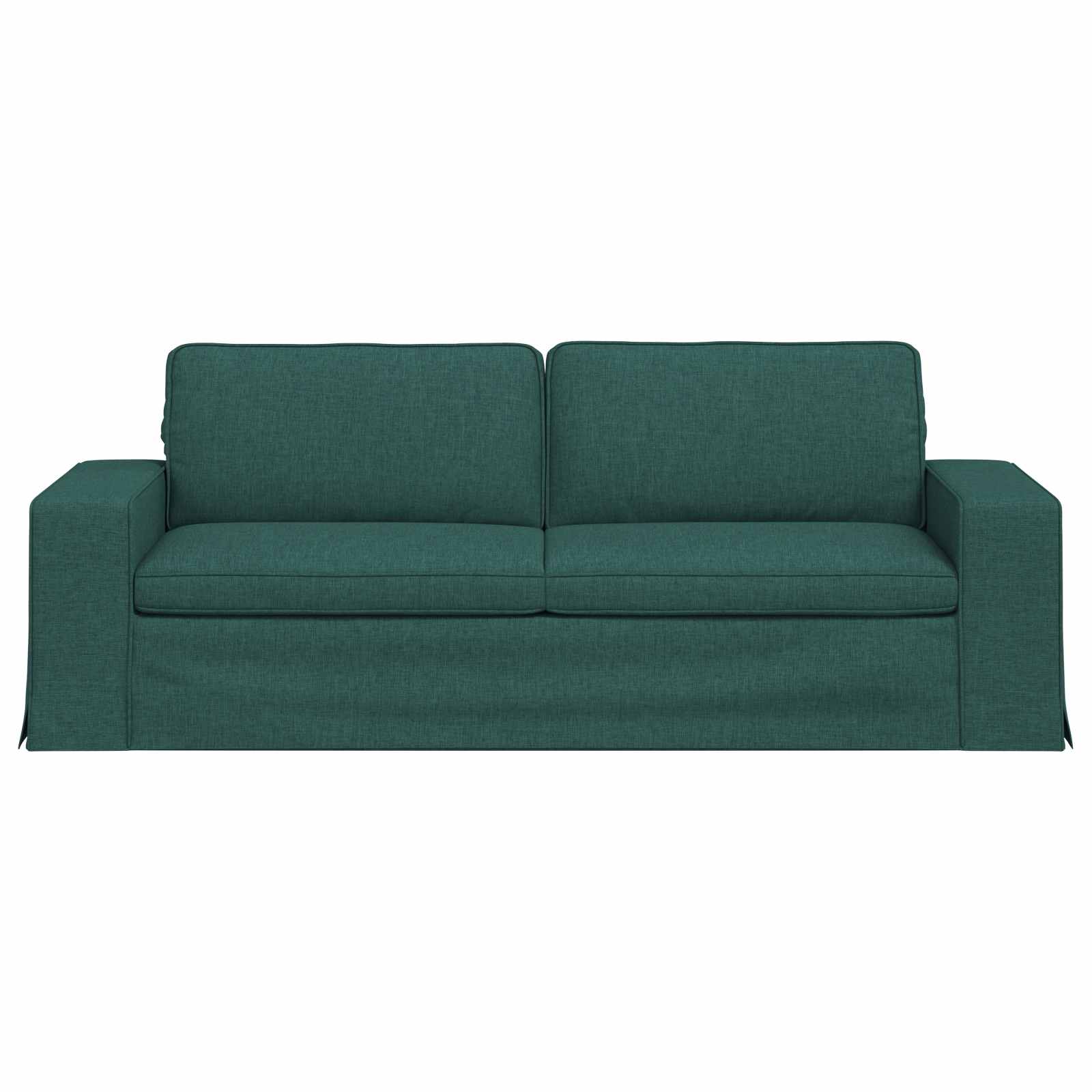 vidaXL Sofa Ciemna zieleń 222 x 80 x 82 cm tkanina