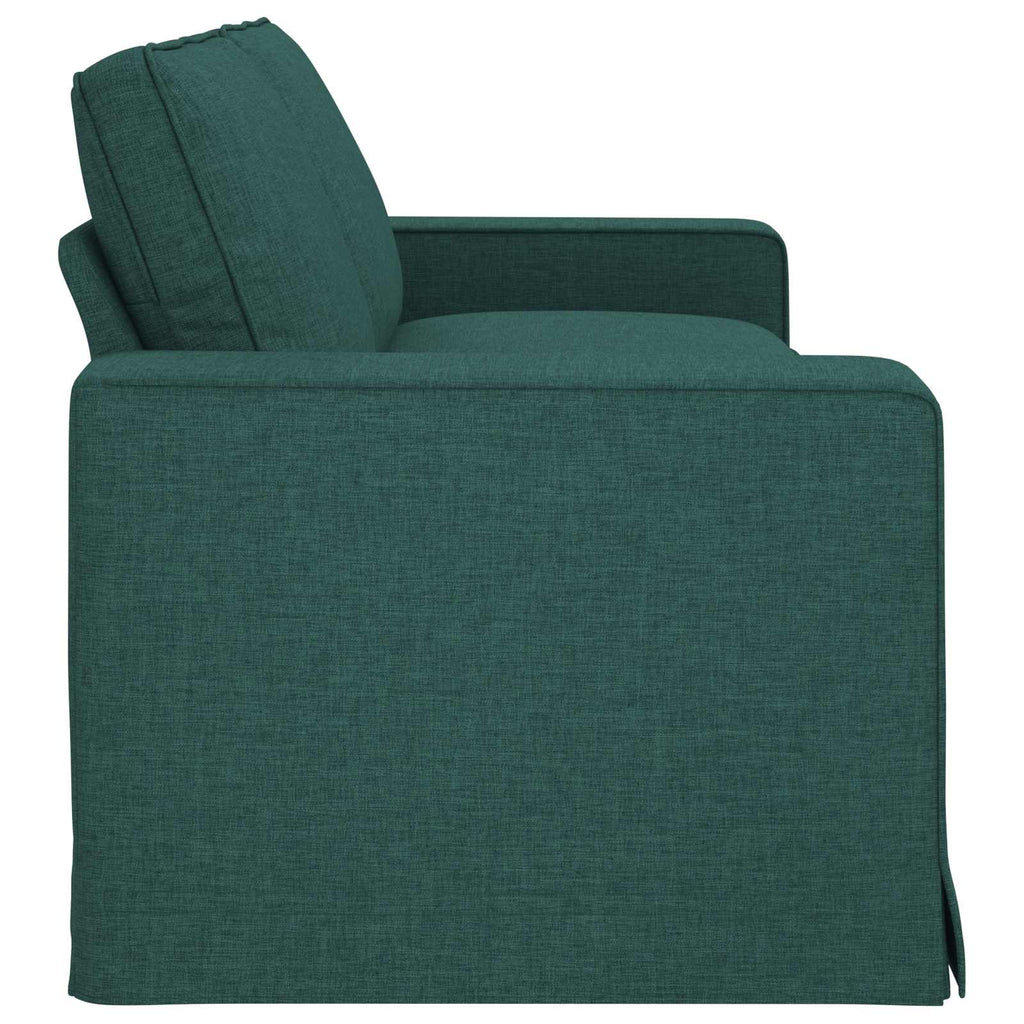 vidaXL Sofa Ciemna zieleń 222 x 80 x 82 cm tkanina