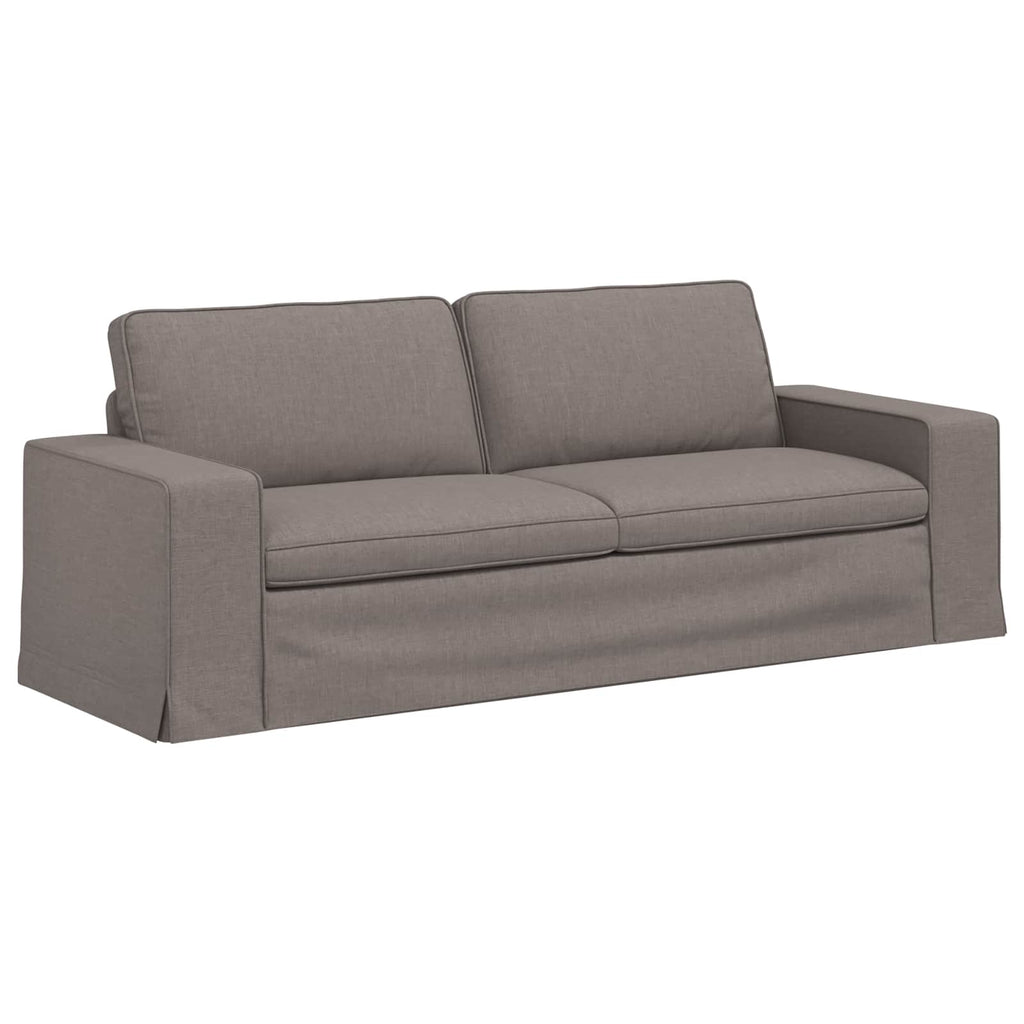 vidaXL Sofa Ciemnoszary 222 x 80 x 82 cm tkanina