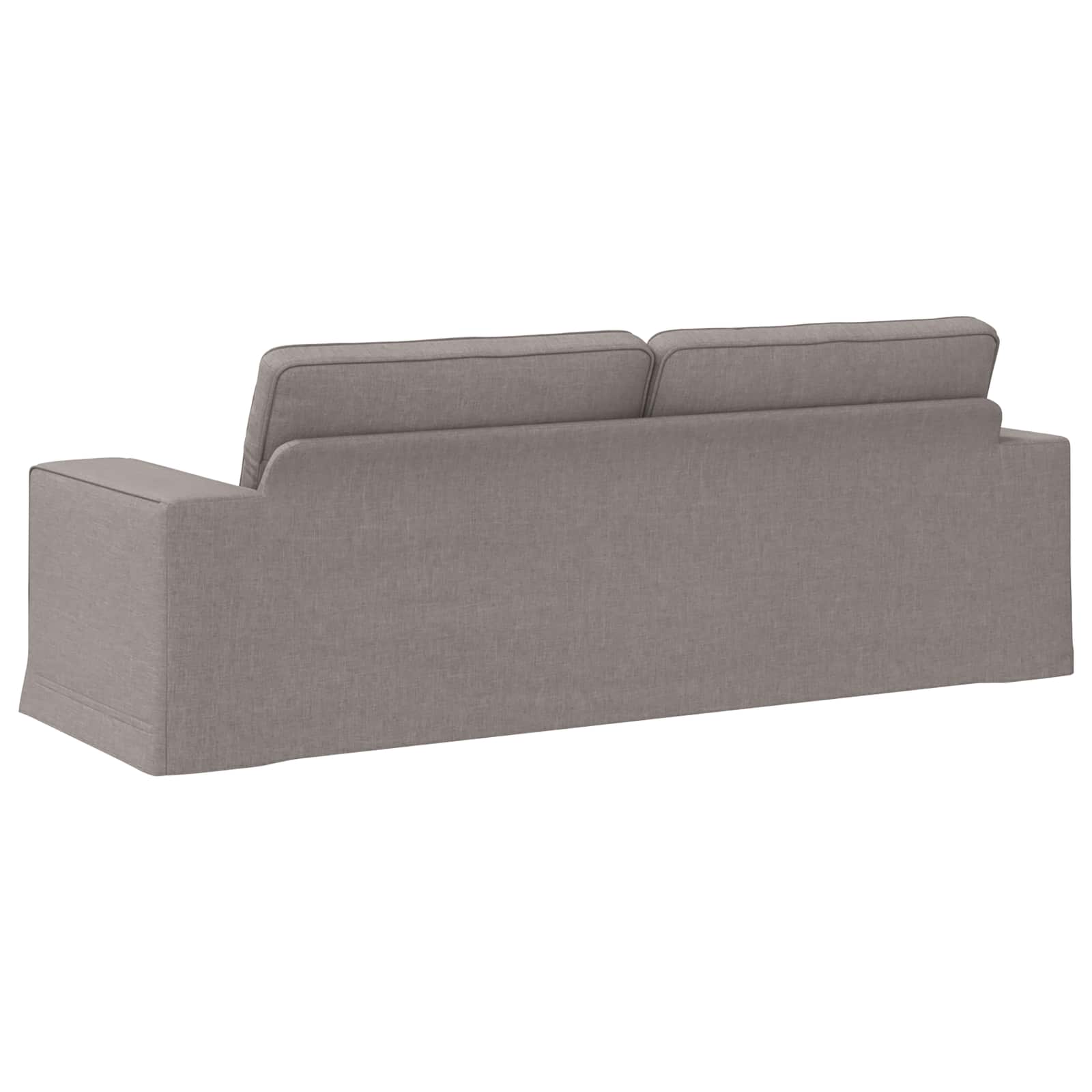 vidaXL Sofa Ciemnoszary 222 x 80 x 82 cm tkanina