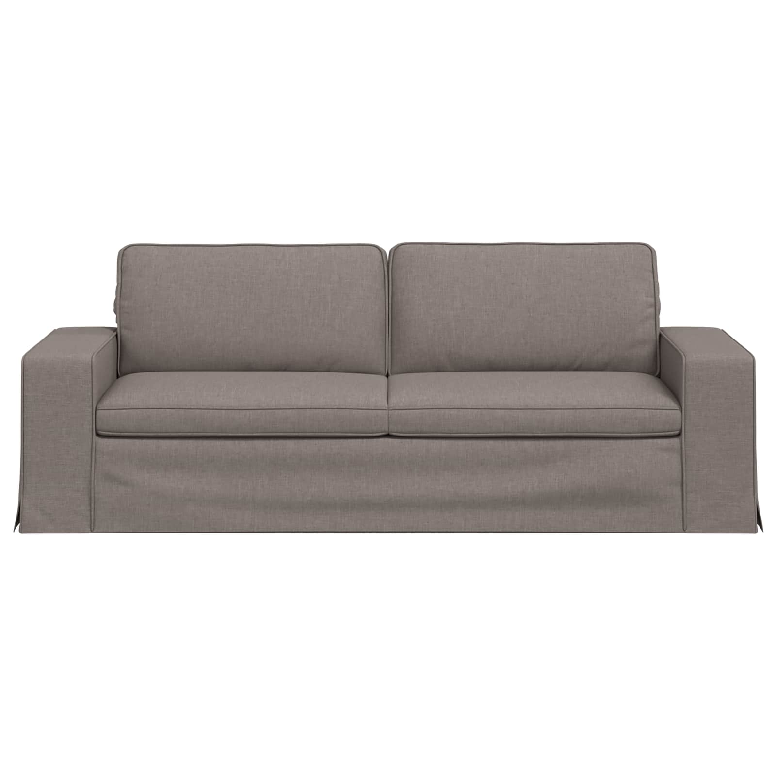 vidaXL Sofa Ciemnoszary 222 x 80 x 82 cm tkanina