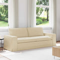 vidaXL Sofa Kremowy 222 x 80 x 82 cm tkanina