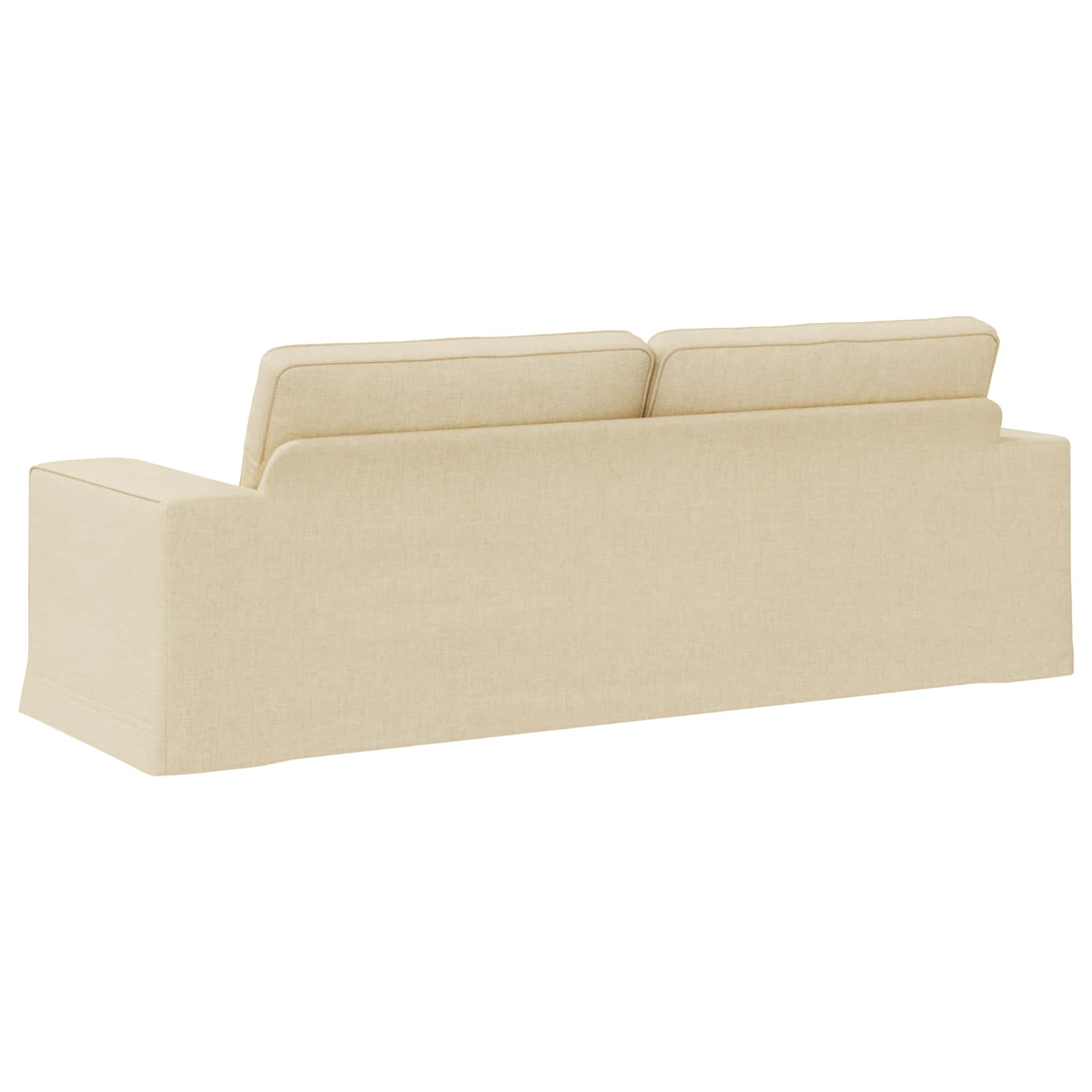vidaXL Sofa Kremowy 222 x 80 x 82 cm tkanina