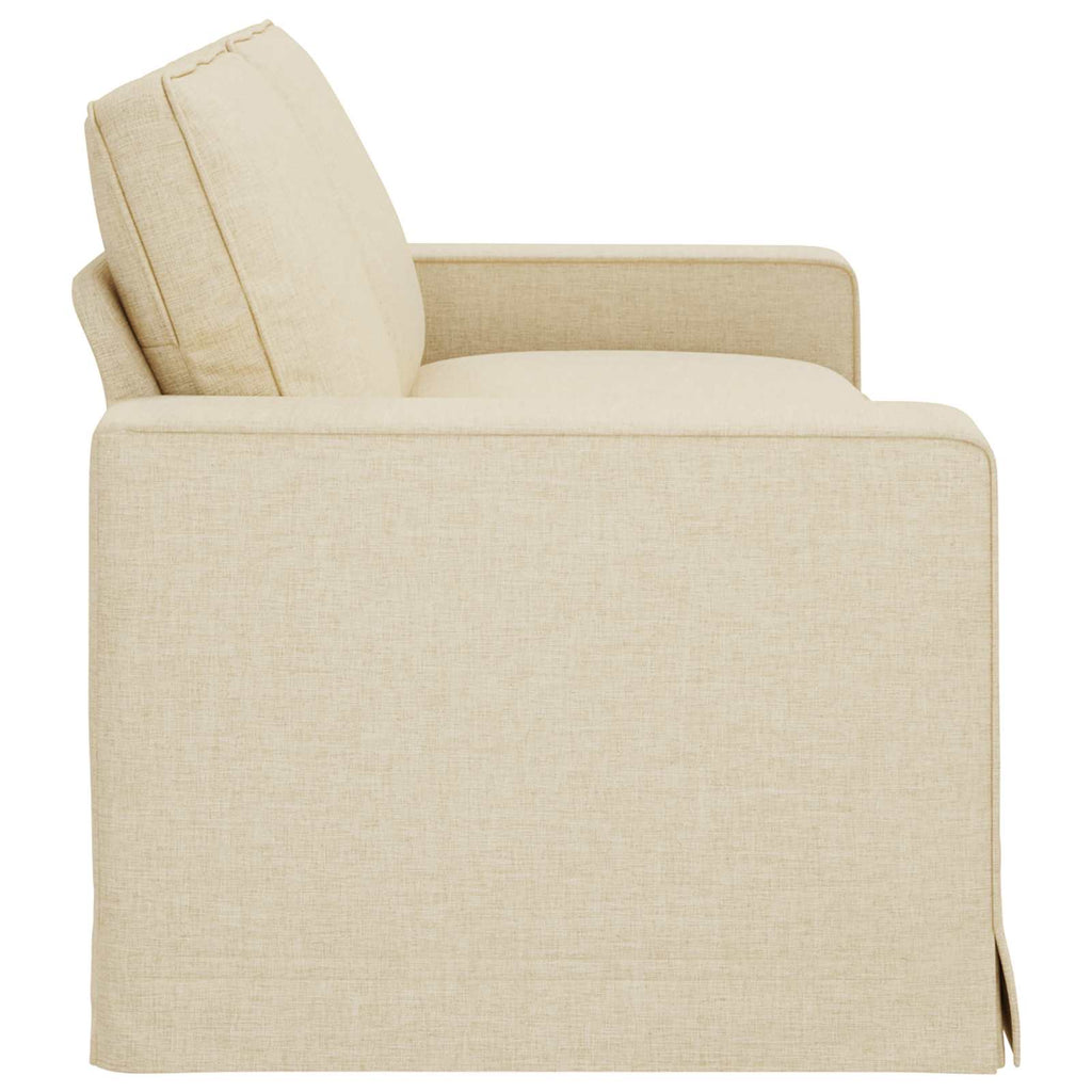 vidaXL Sofa Kremowy 222 x 80 x 82 cm tkanina