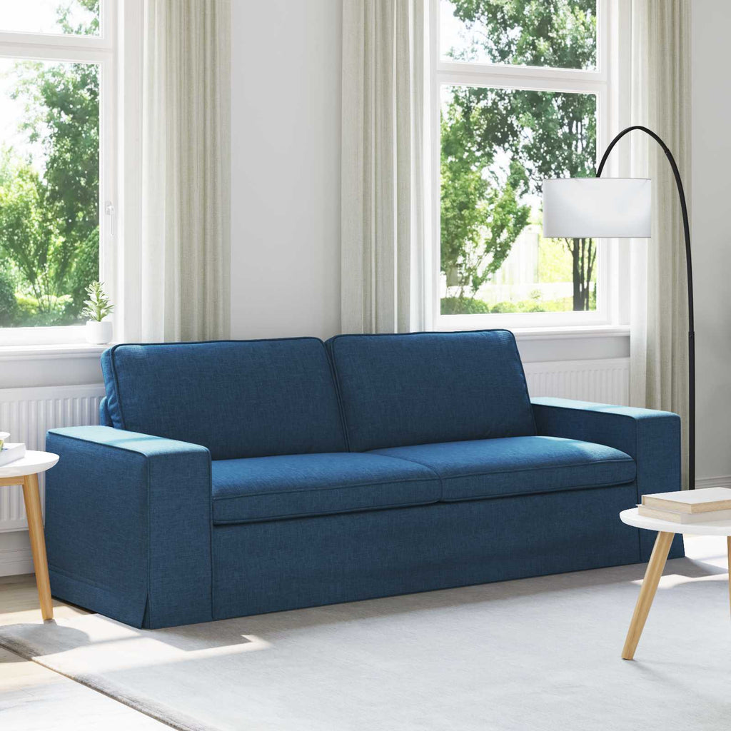 vidaXL Sofa Niebieski 222 x 80 x 82 cm tkanina