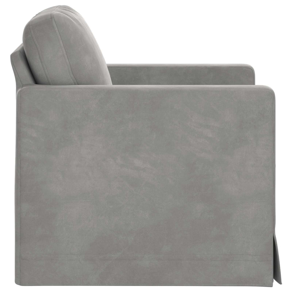 vidaXL Sofa Jasnoszary 78 x 78 x 80 cm Aksamit