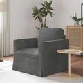 vidaXL Sofa Ciemnoszary 78 x 78 x 80 cm Aksamit