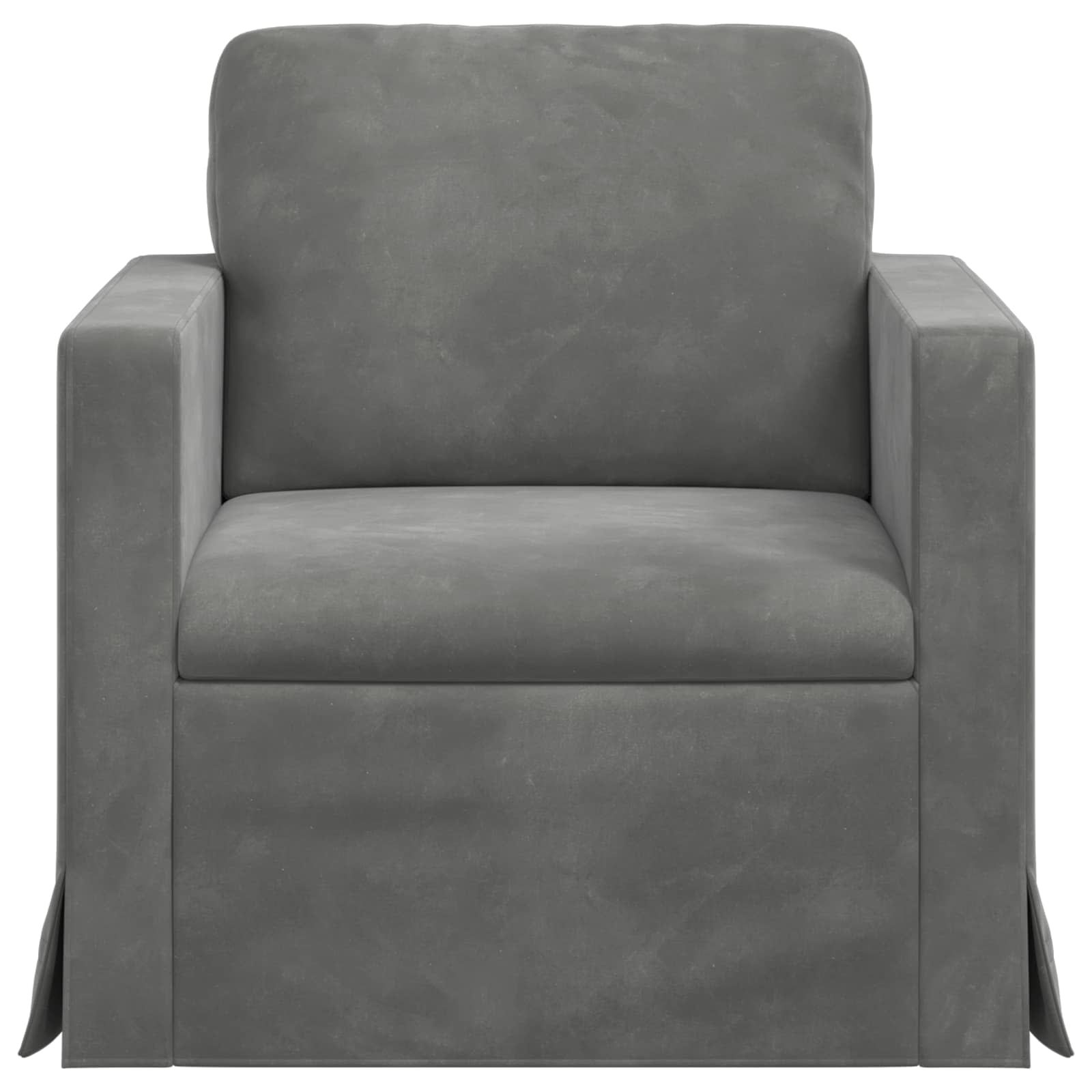 vidaXL Sofa Ciemnoszary 78 x 78 x 80 cm Aksamit