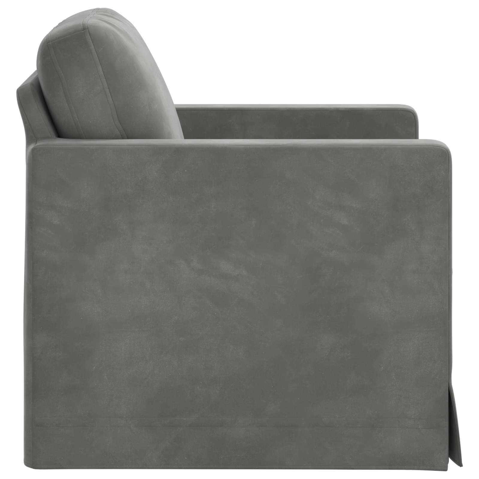 vidaXL Sofa Ciemnoszary 78 x 78 x 80 cm Aksamit
