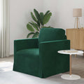 vidaXL Sofa Ciemna zieleń 78 x 78 x 80 cm Aksamit