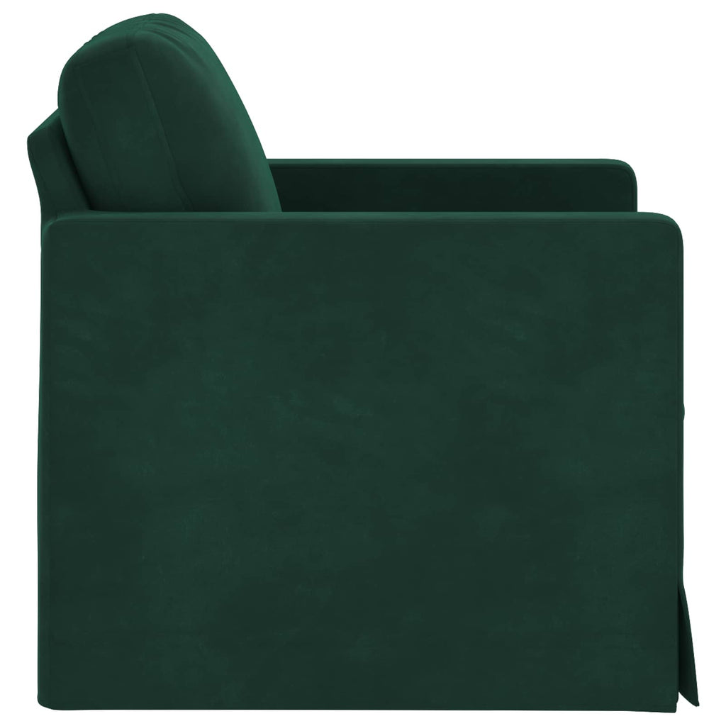 vidaXL Sofa Ciemna zieleń 78 x 78 x 80 cm Aksamit