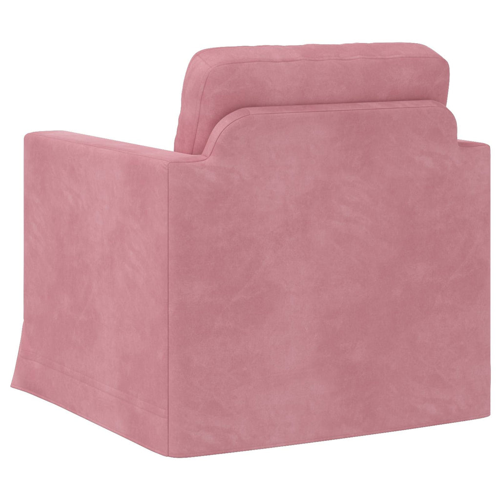 vidaXL Sofa Różowy 78 x 78 x 80 cm Aksamit