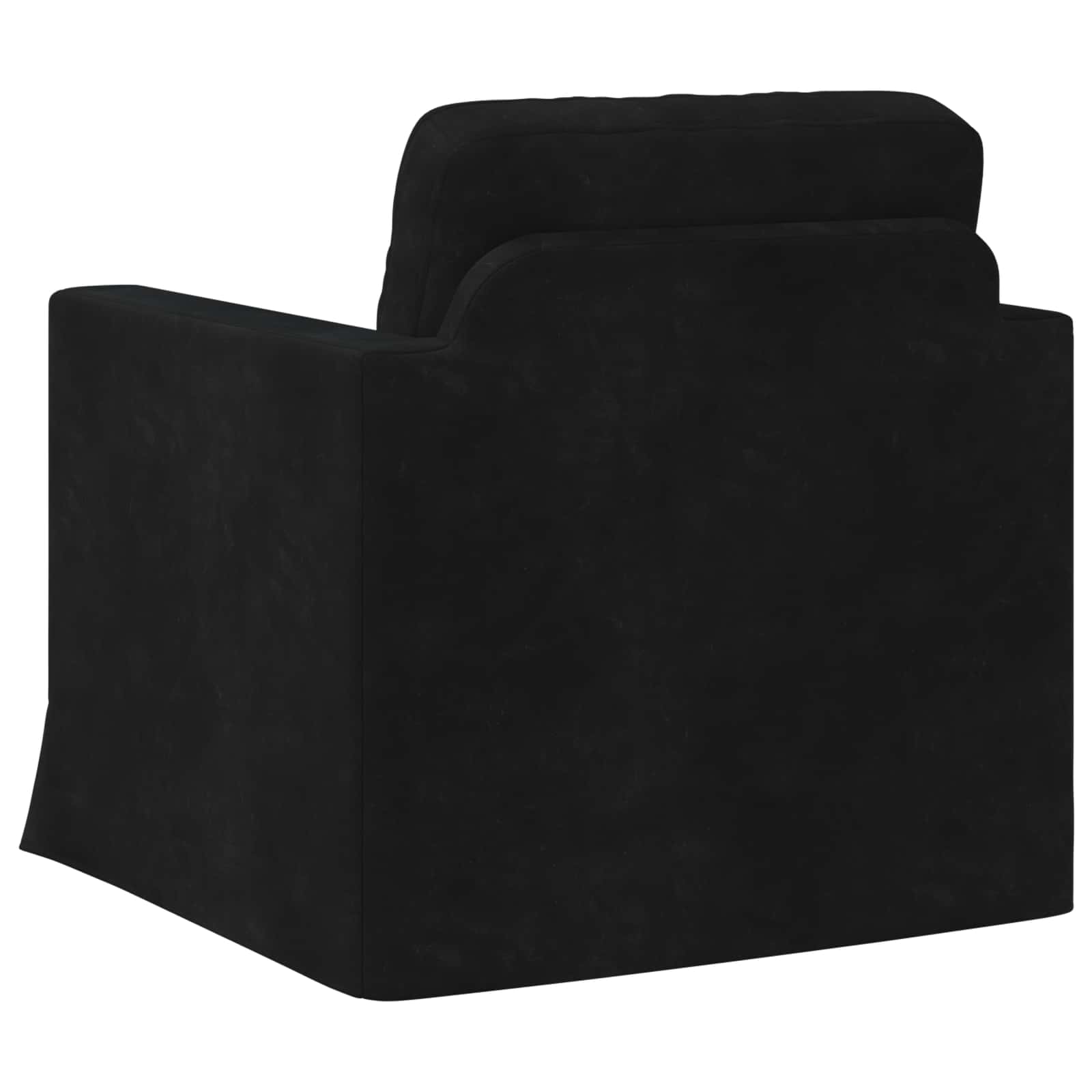 vidaXL Sofa Czarny 78 x 78 x 80 cm Aksamit