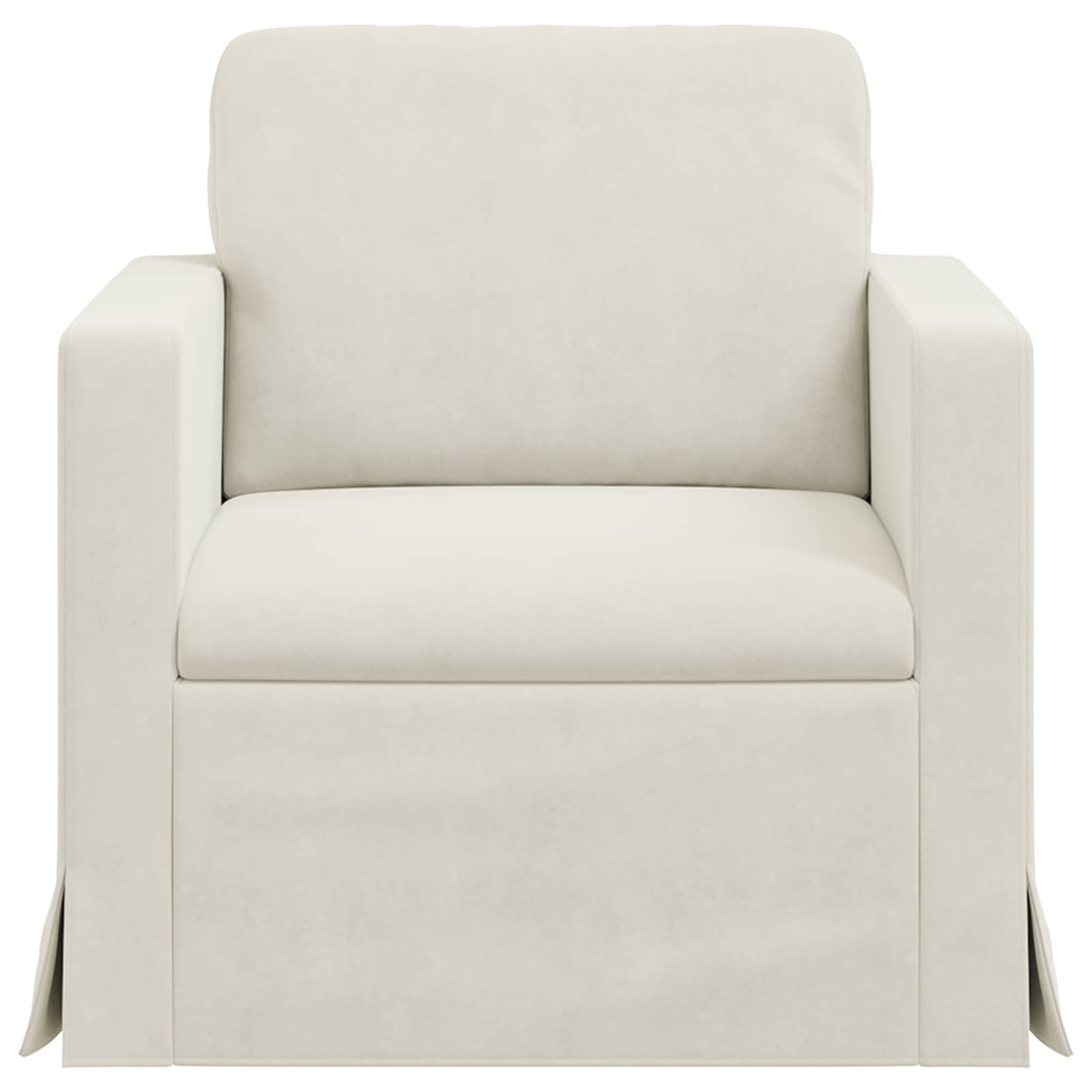 vidaXL Sofa Kremowy 78 x 78 x 80 cm Aksamit