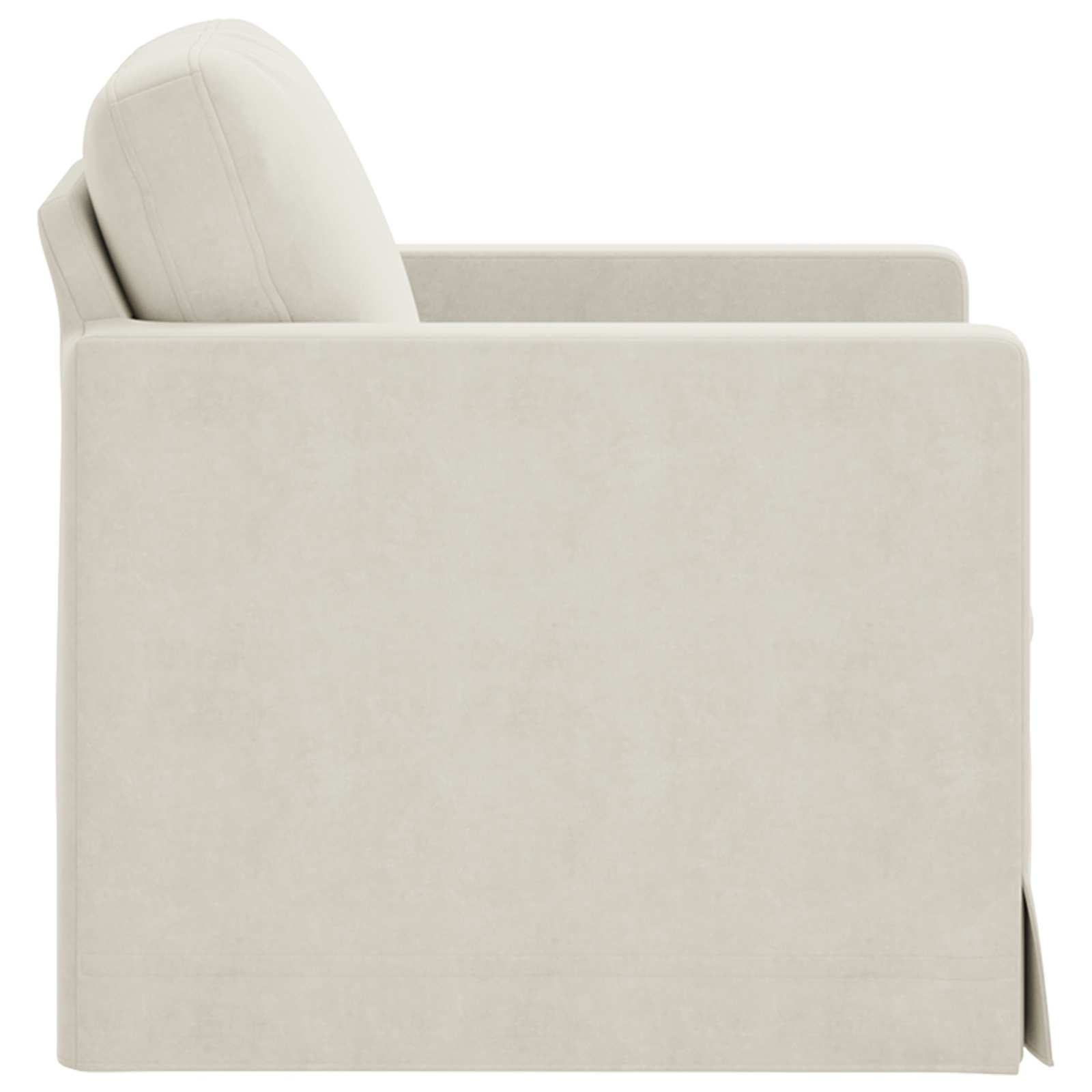 vidaXL Sofa Kremowy 78 x 78 x 80 cm Aksamit