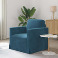 vidaXL Sofa Niebieski 78 x 78 x 80 cm Aksamit