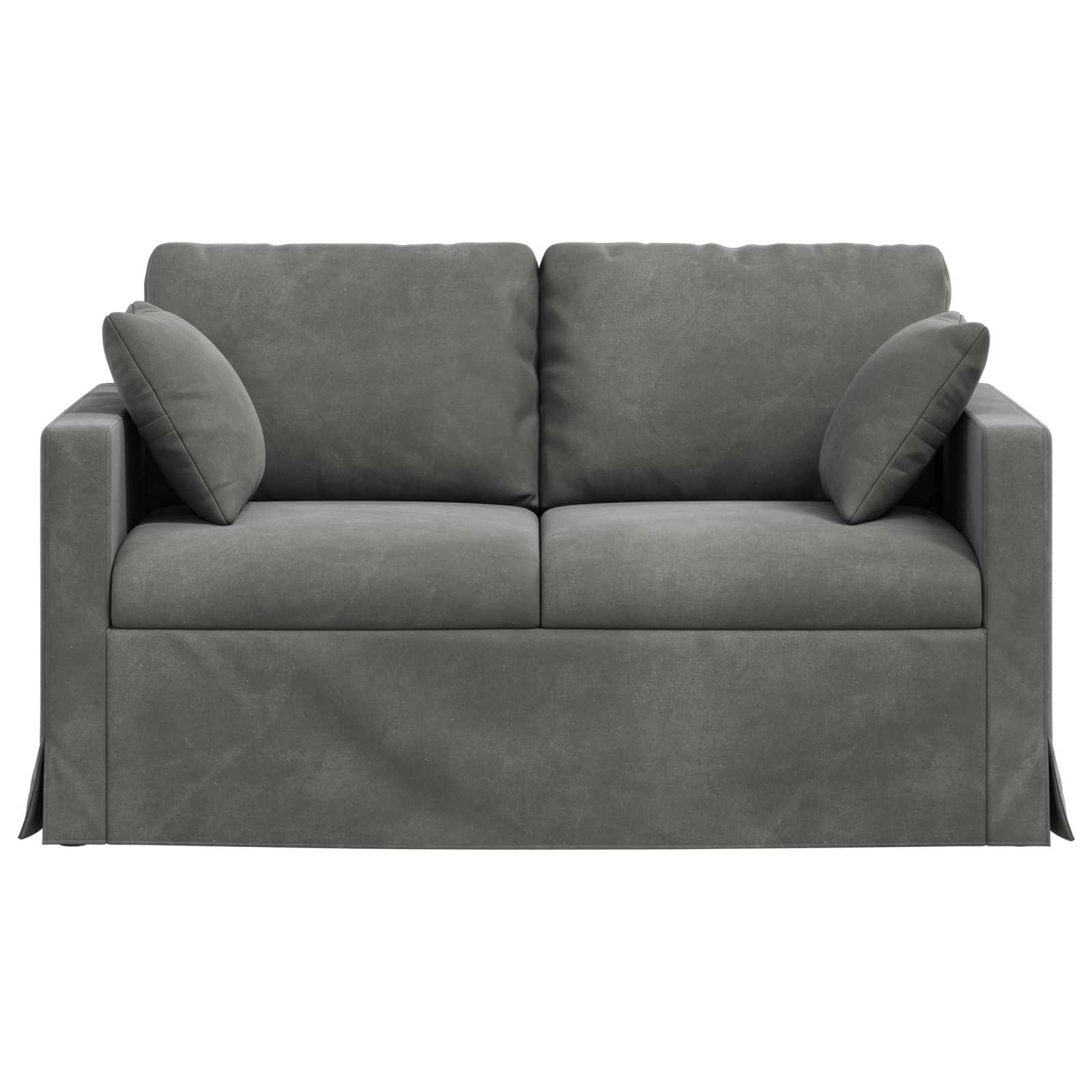 vidaXL Sofa Ciemnoszary 138 x 78 x 80 cm Aksamit