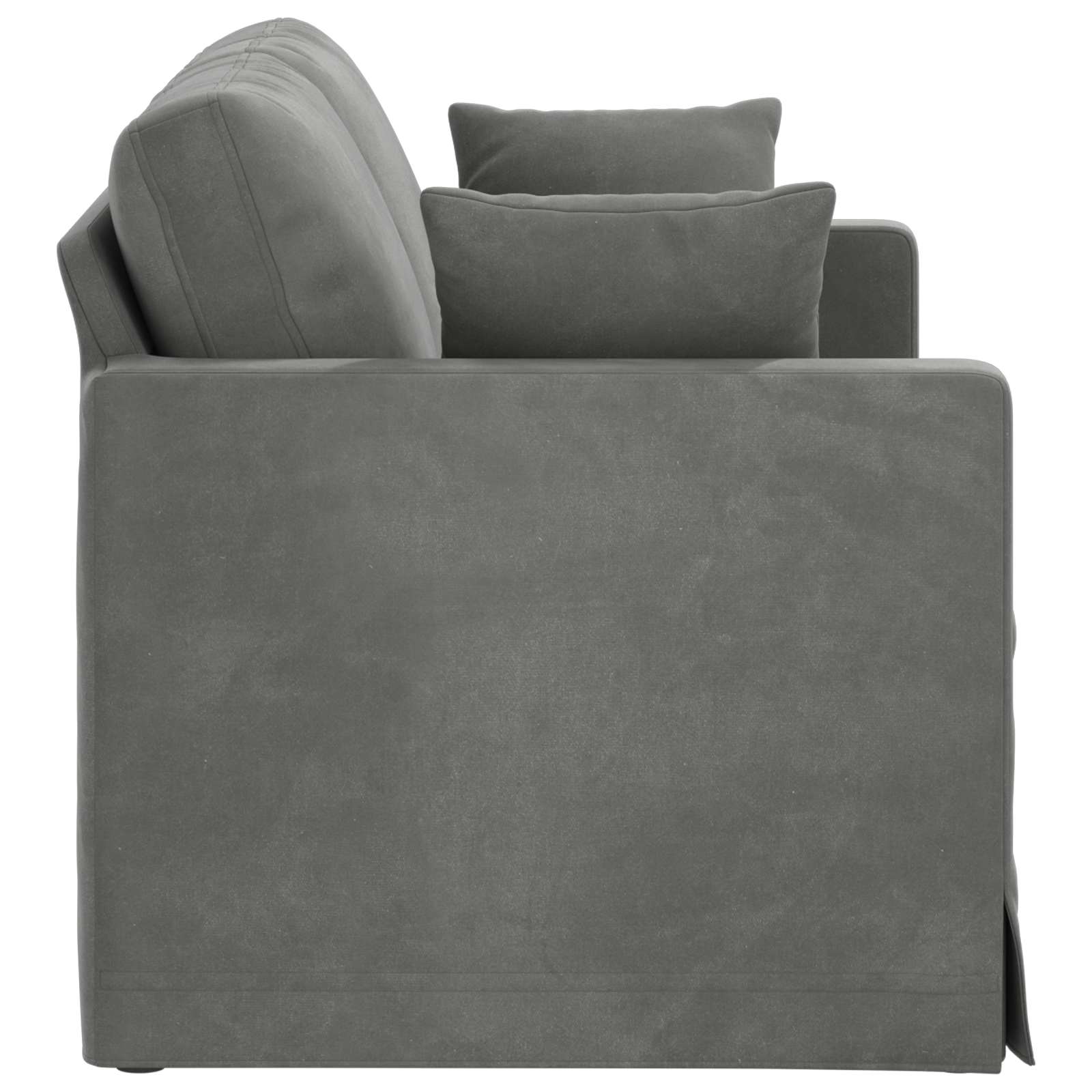 vidaXL Sofa Ciemnoszary 138 x 78 x 80 cm Aksamit
