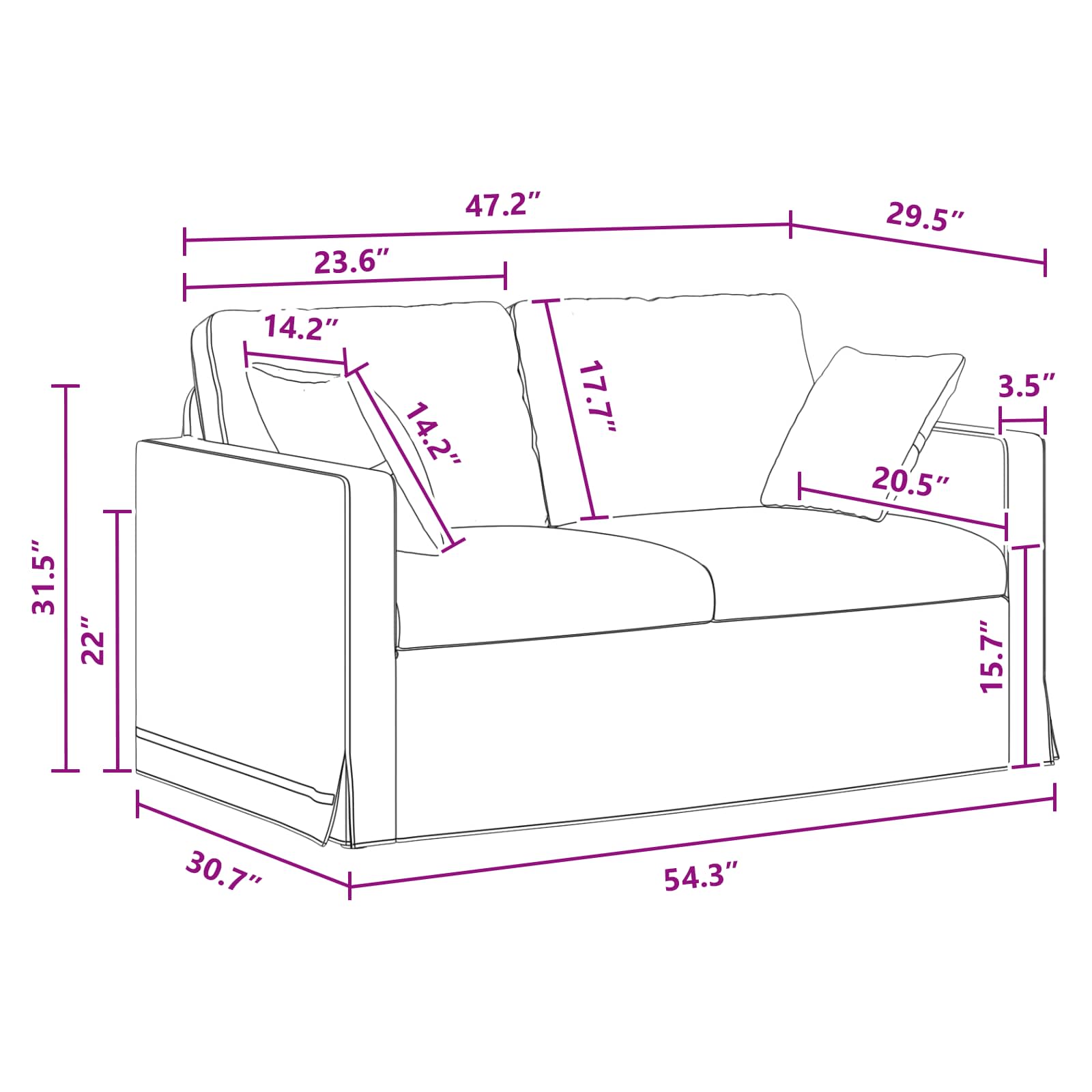 vidaXL Sofa Ciemnoszary 138 x 78 x 80 cm Aksamit