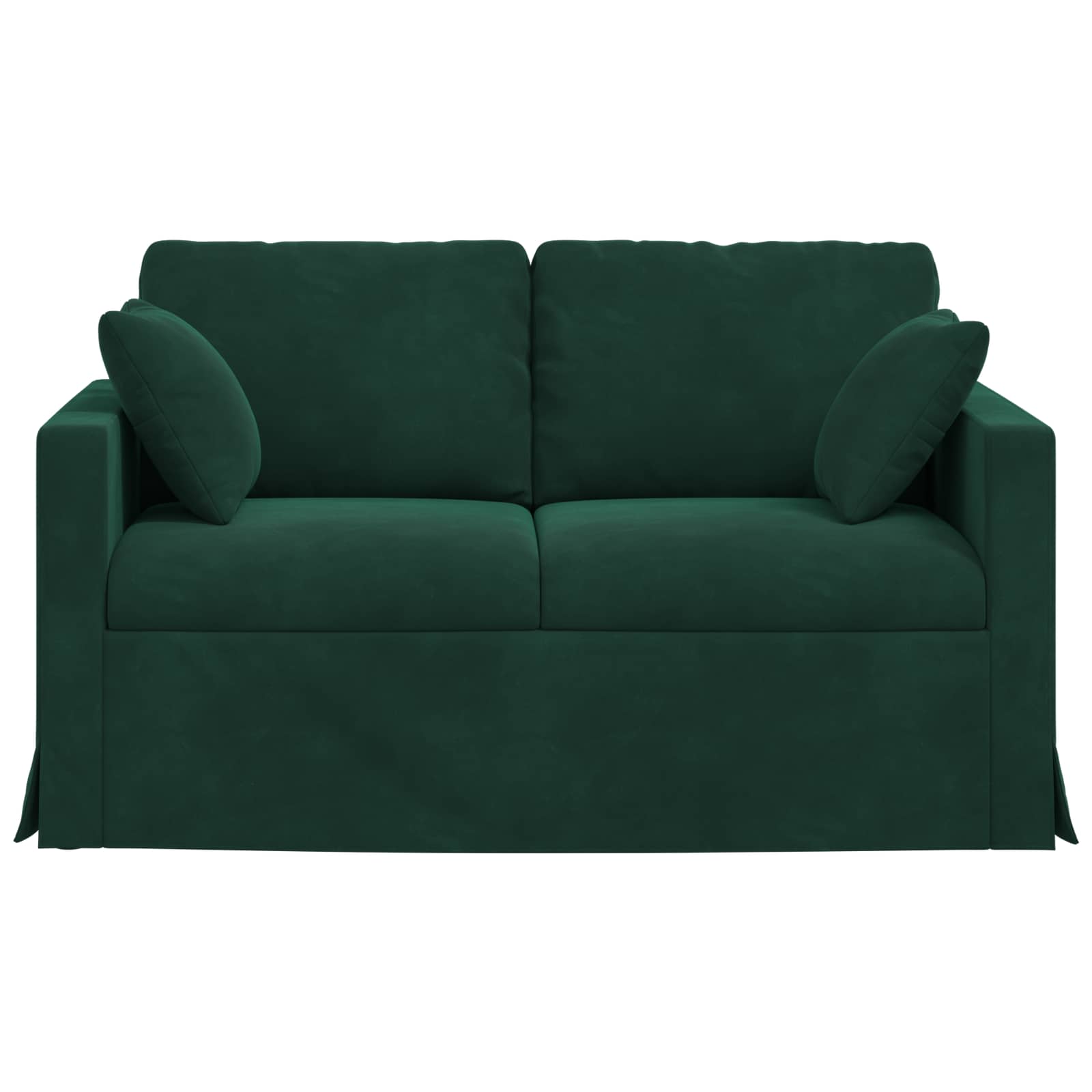 vidaXL Sofa Ciemna zieleń 138 x 78 x 80 cm Aksamit