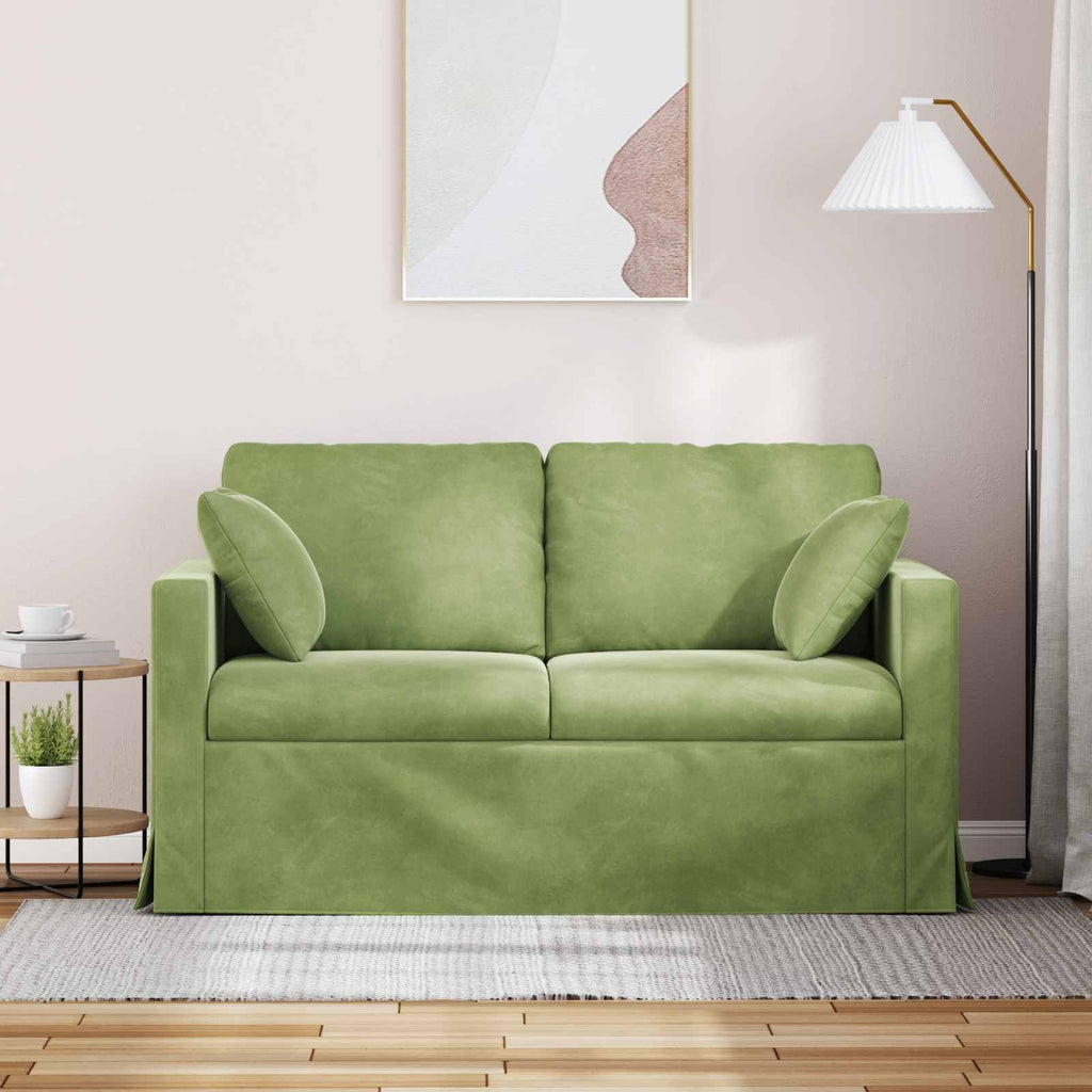 vidaXL Sofa Jasnozielony 138 x 78 x 80 cm Aksamit