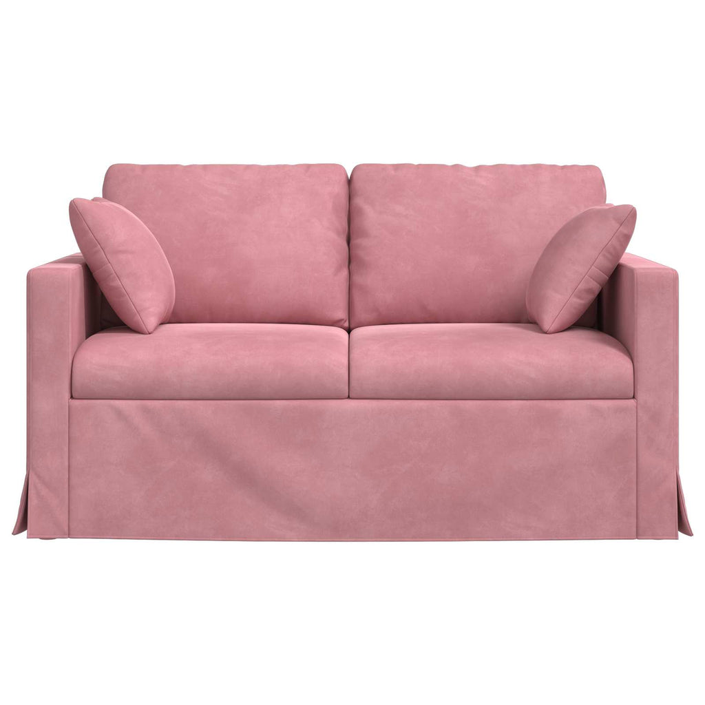 vidaXL Sofa Różowy 138 x 78 x 80 cm Aksamit