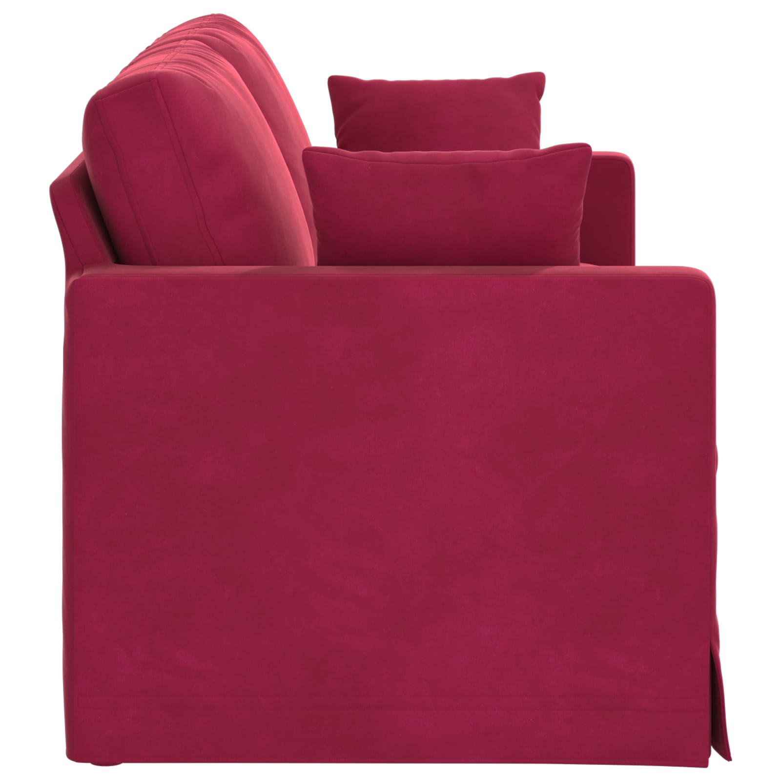 vidaXL Sofa Czerwone wino 138 x 78 x 80 cm Aksamit
