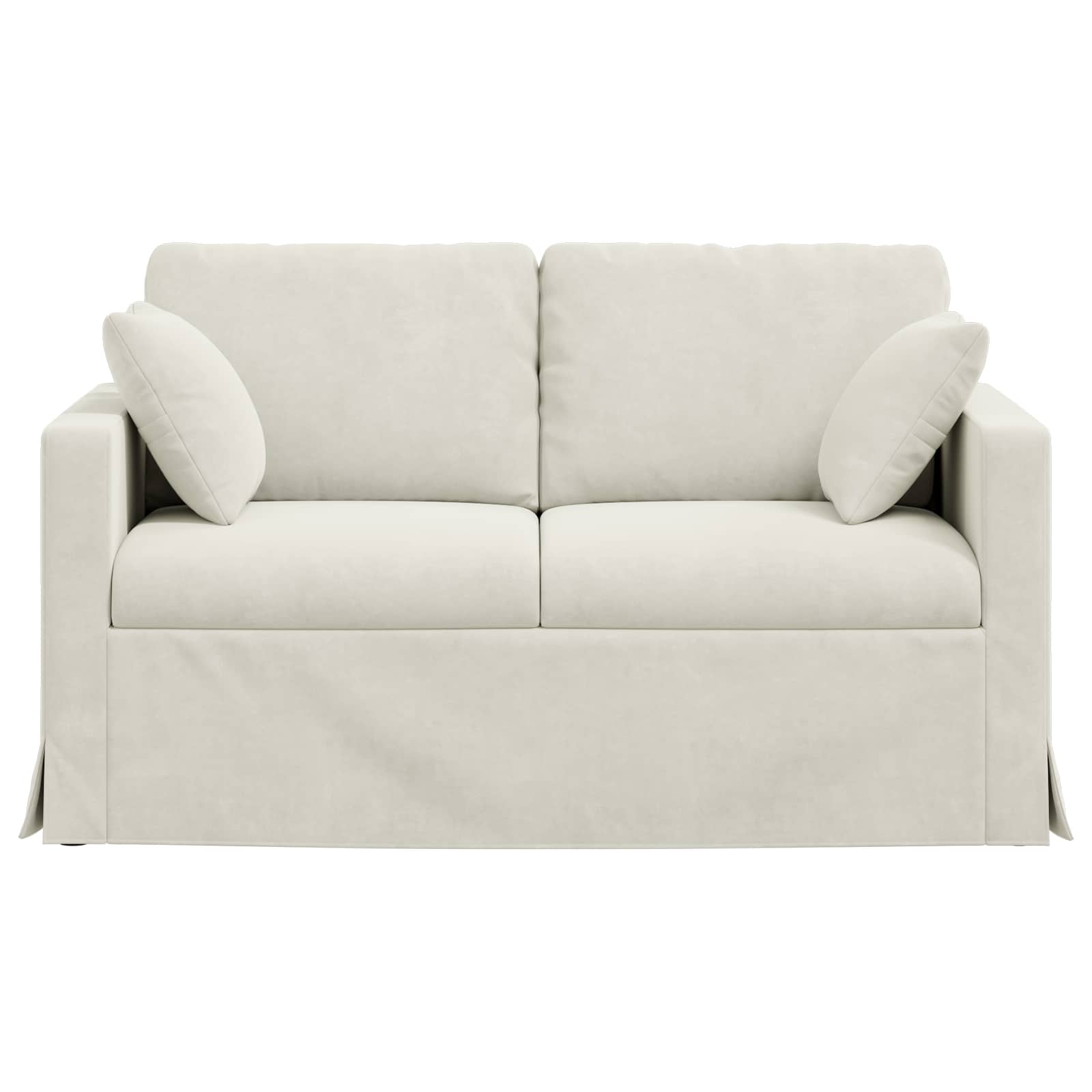 vidaXL Sofa Kremowy 138 x 78 x 80 cm Aksamit