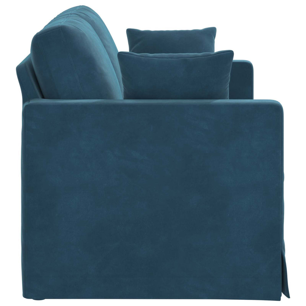 vidaXL Sofa Niebieski 138 x 78 x 80 cm Aksamit