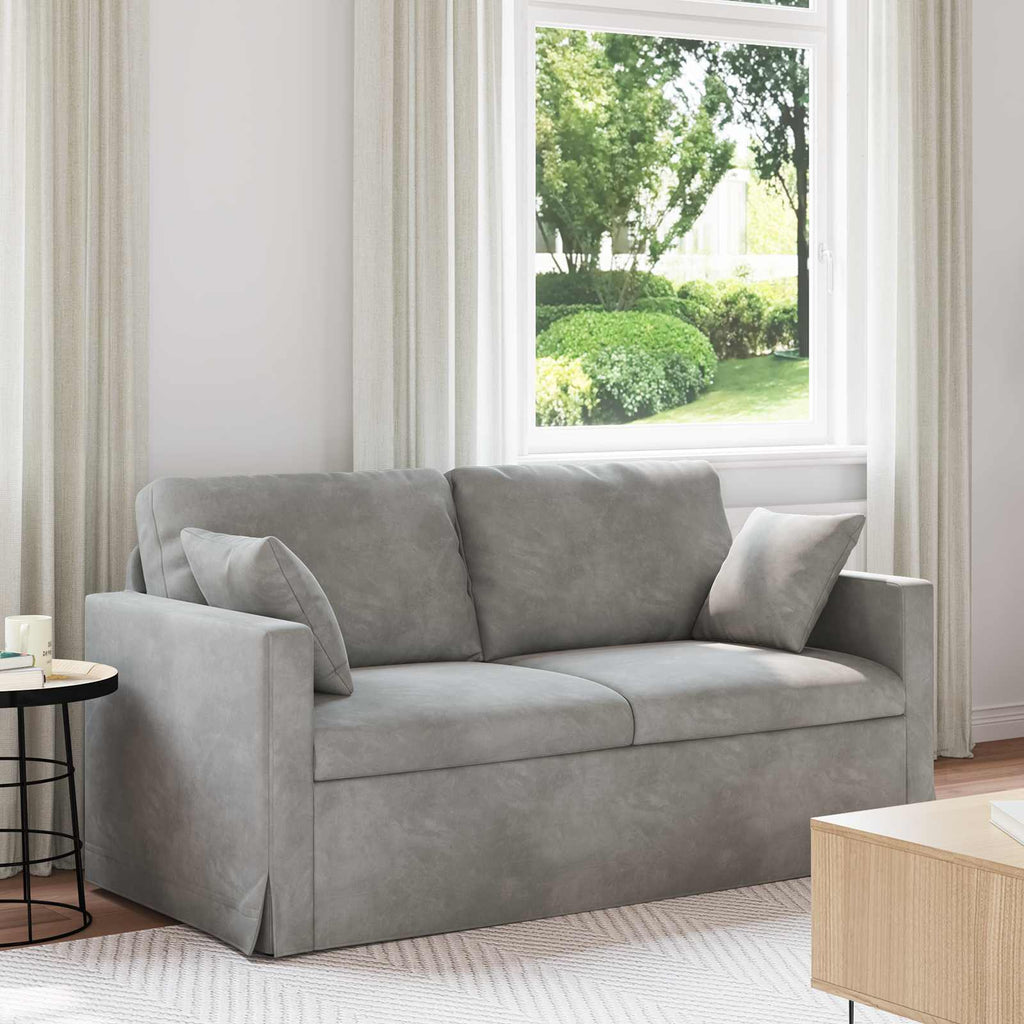 vidaXL Sofa Jasnoszary 158 x 78 x 80 cm Aksamit