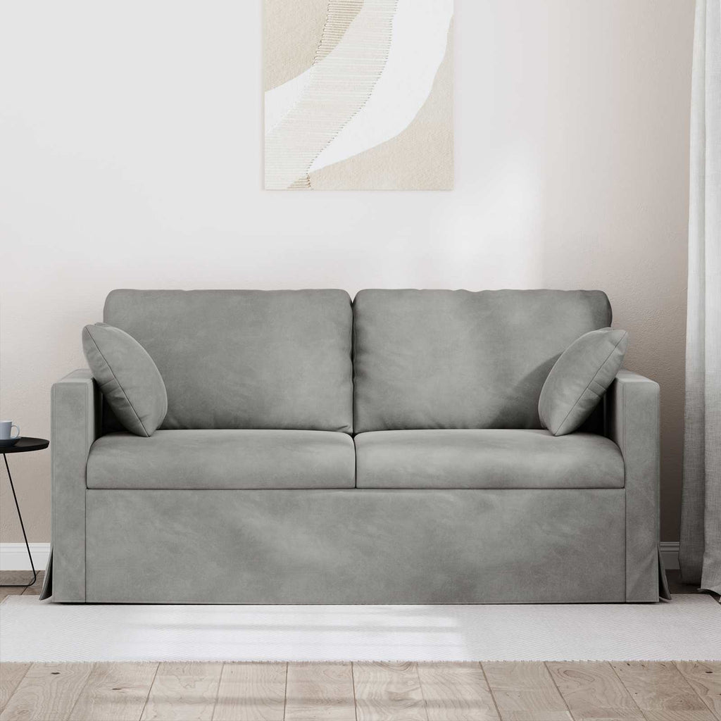 vidaXL Sofa Jasnoszary 158 x 78 x 80 cm Aksamit