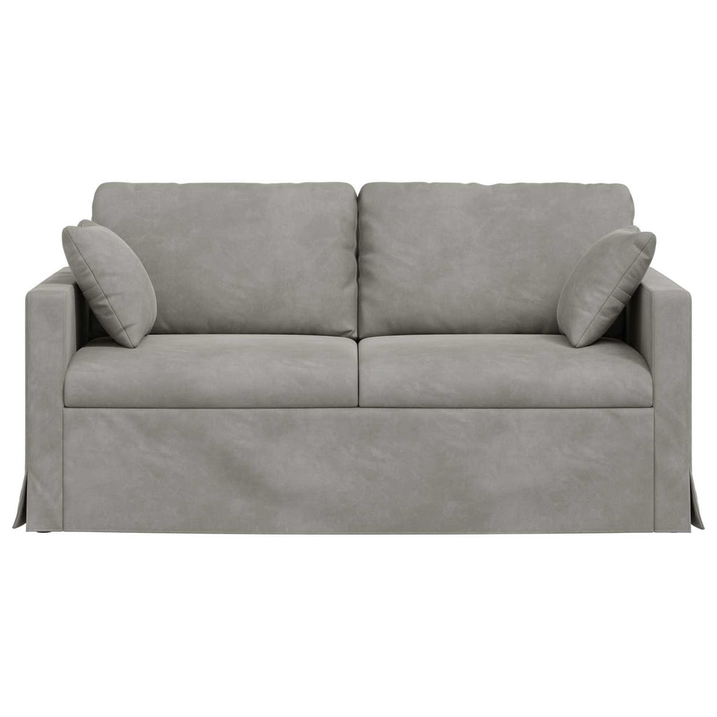 vidaXL Sofa Jasnoszary 158 x 78 x 80 cm Aksamit