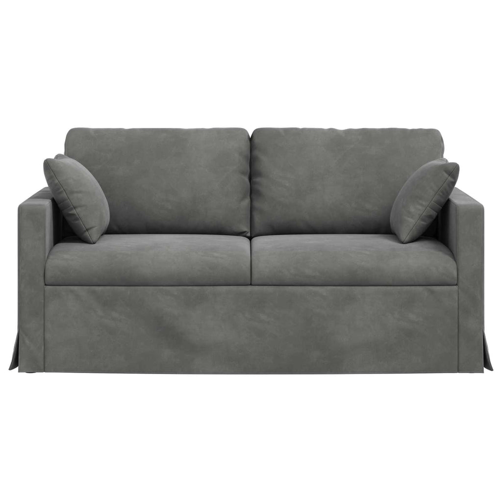 vidaXL Sofa Ciemnoszary 158 x 78 x 80 cm Aksamit
