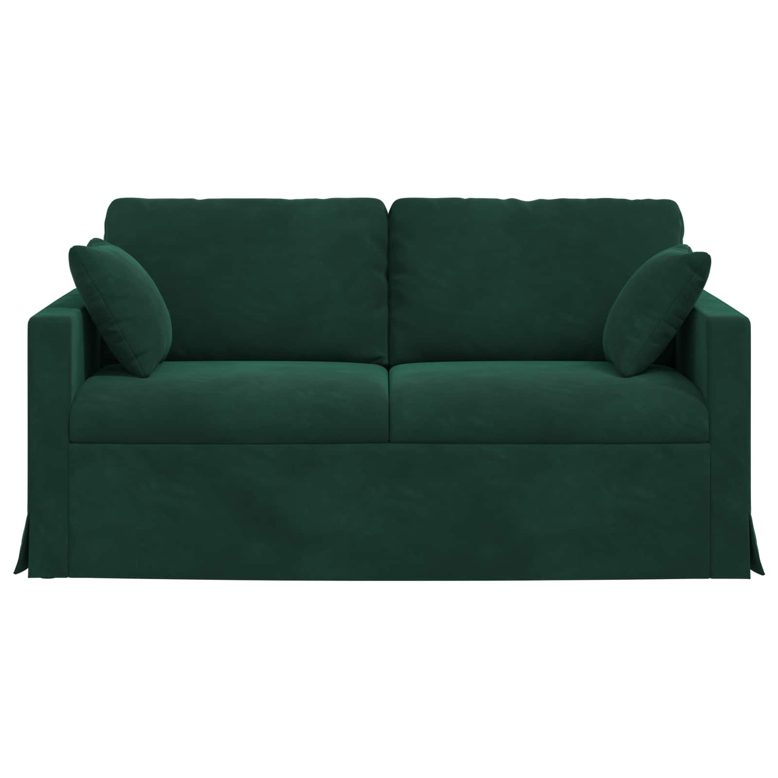 vidaXL Sofa Ciemna zieleń 158 x 78 x 80 cm Aksamit