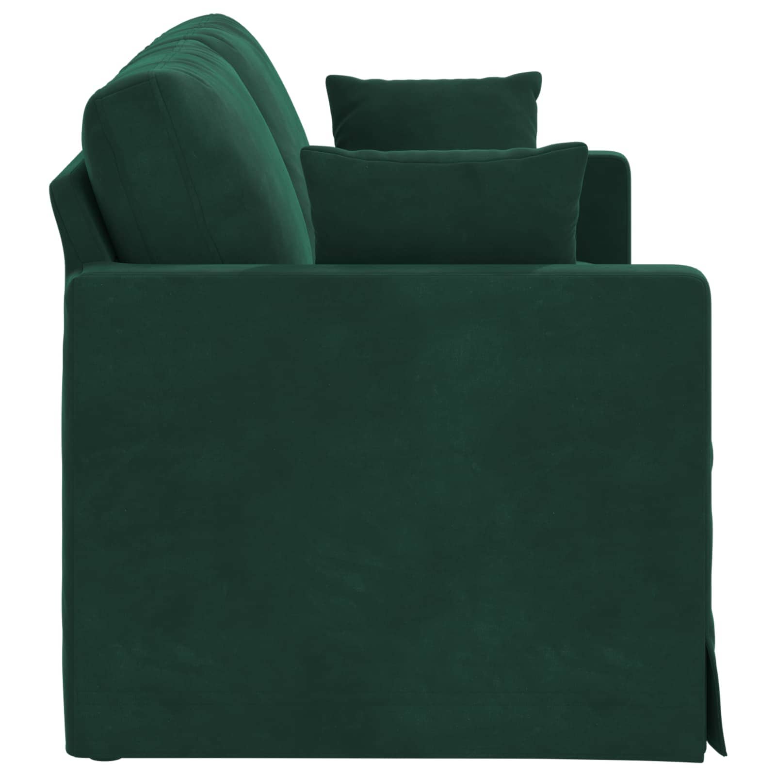 vidaXL Sofa Ciemna zieleń 158 x 78 x 80 cm Aksamit