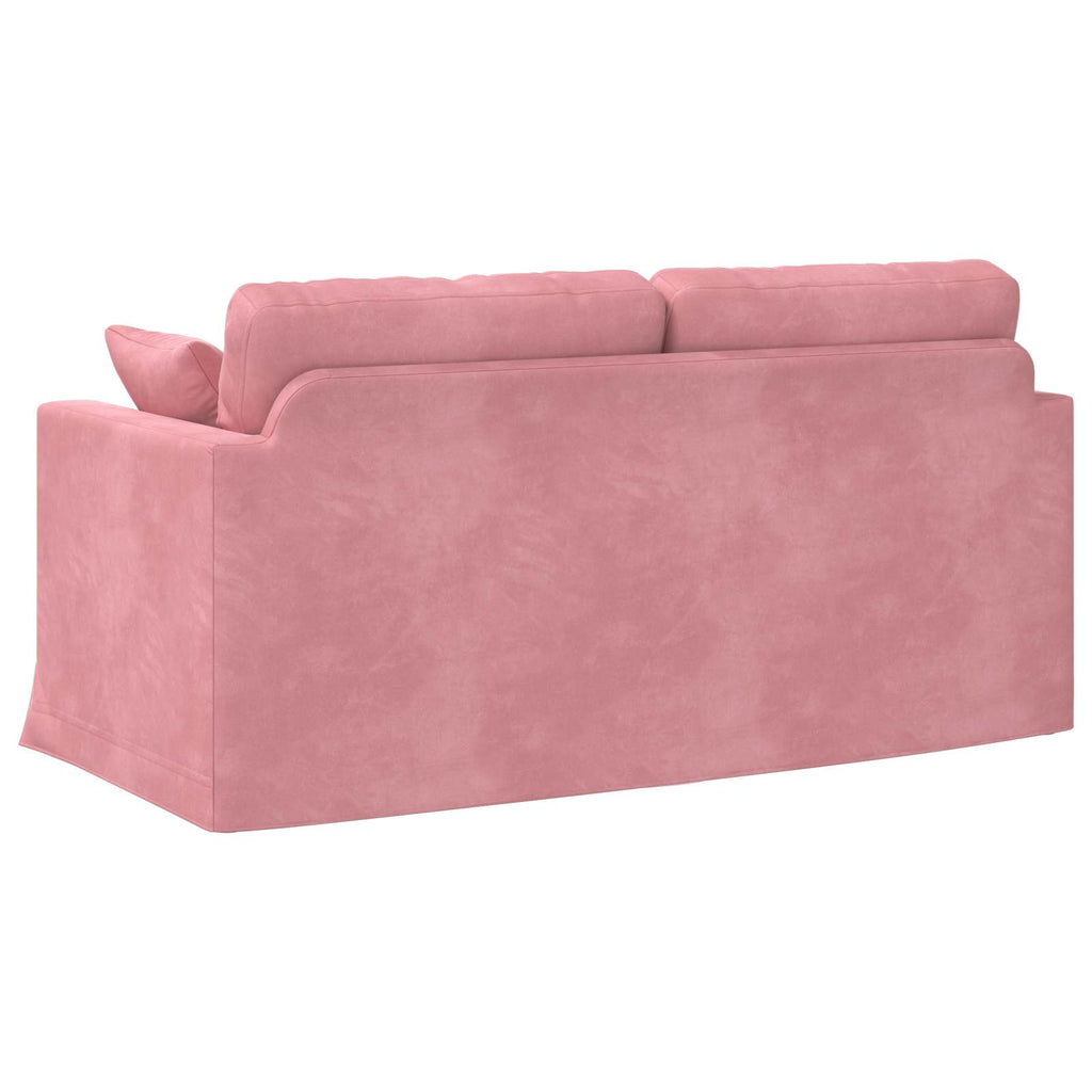 vidaXL Sofa Różowy 158 x 78 x 80 cm Aksamit