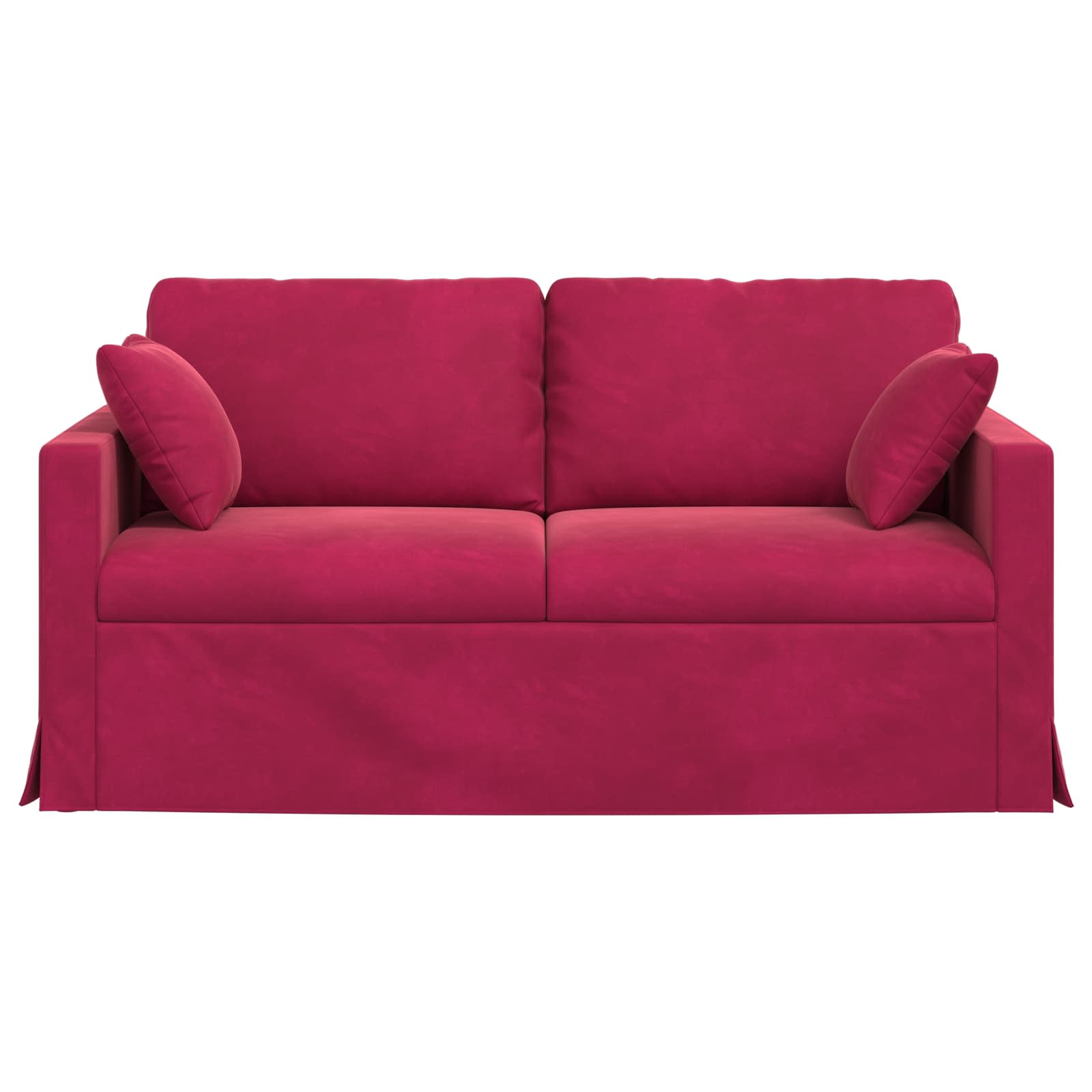 vidaXL Sofa Czerwone wino 158 x 78 x 80 cm Aksamit